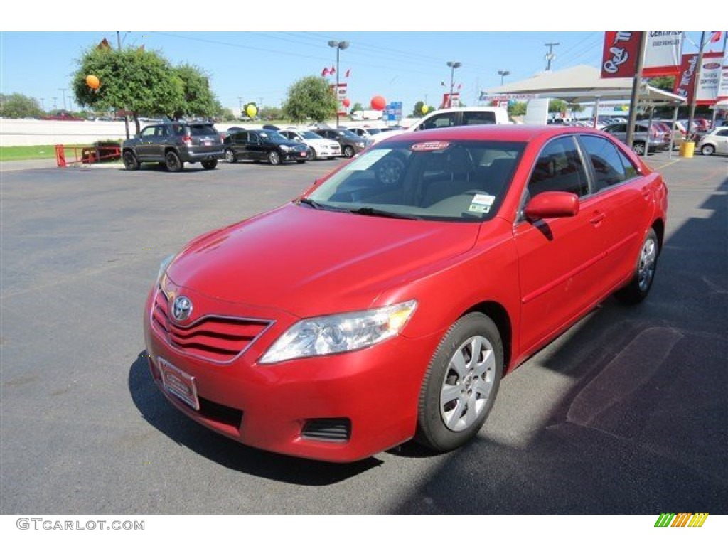 2010 Camry LE - Barcelona Red Metallic / Bisque photo #3