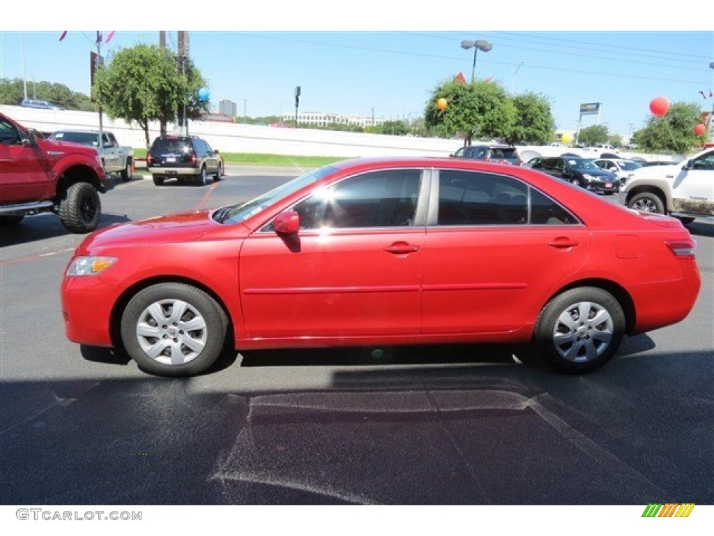 2010 Camry LE - Barcelona Red Metallic / Bisque photo #4