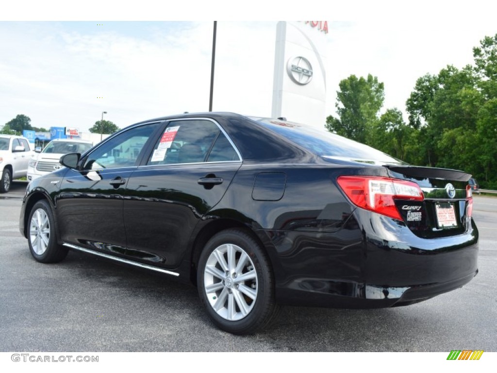 2014 Camry Hybrid XLE - Attitude Black Metallic / Ash photo #29
