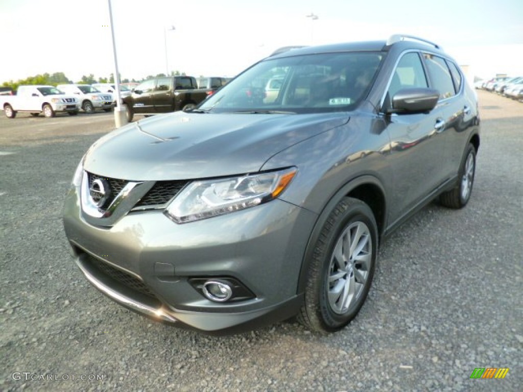 Gun Metallic 2014 Nissan Rogue SL AWD Exterior Photo #94369718