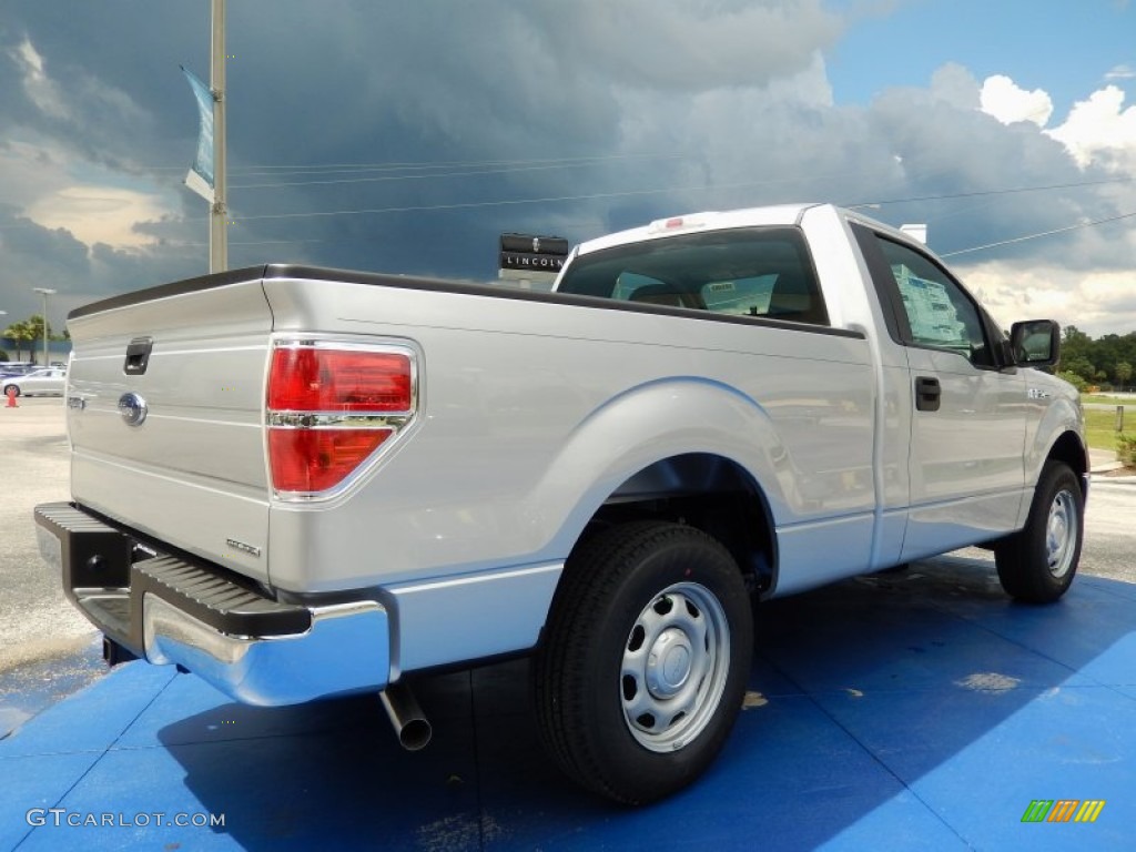 2014 F150 XL Regular Cab - Ingot Silver / Steel Grey photo #3