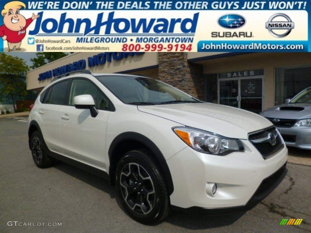 2014 XV Crosstrek 2.0i Premium - Satin White Pearl / Ivory photo #1