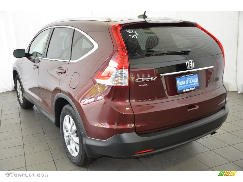 2014 CR-V EX-L - Basque Red Pearl II / Gray photo #6