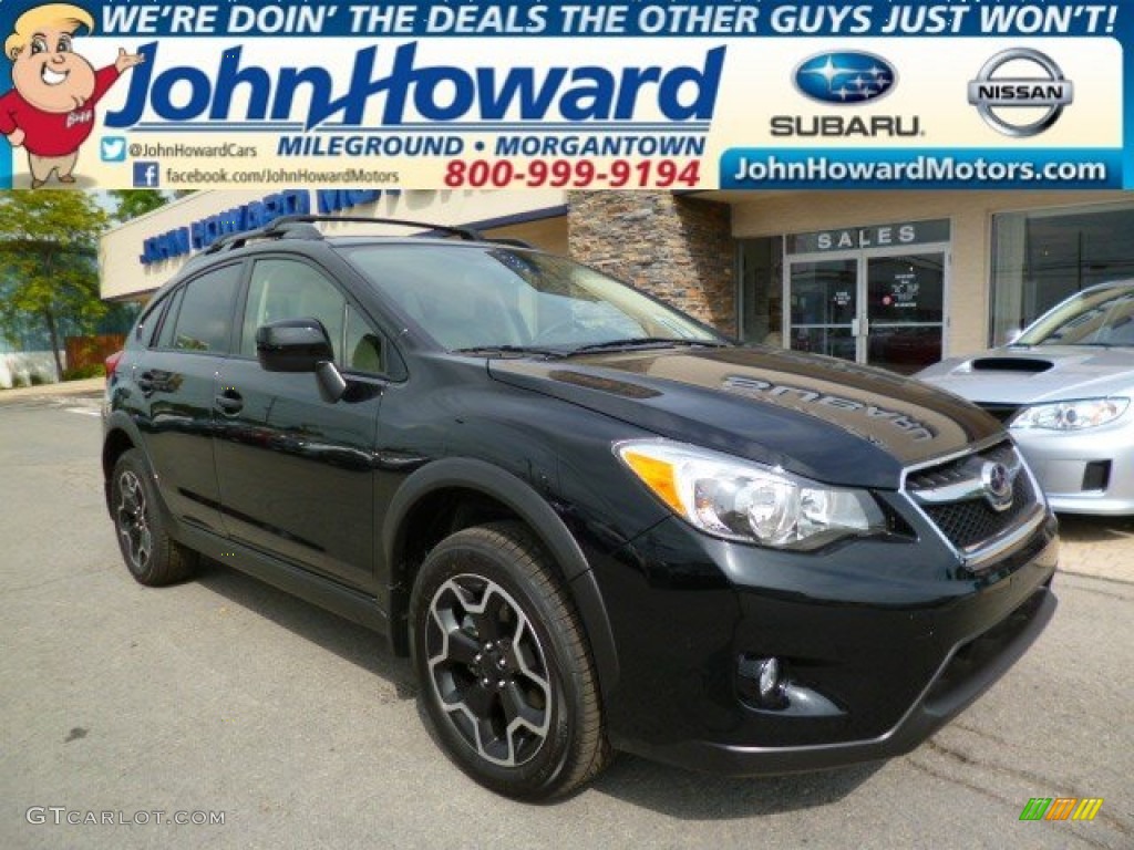 2014 XV Crosstrek 2.0i Premium - Crystal Black Silica / Ivory photo #1