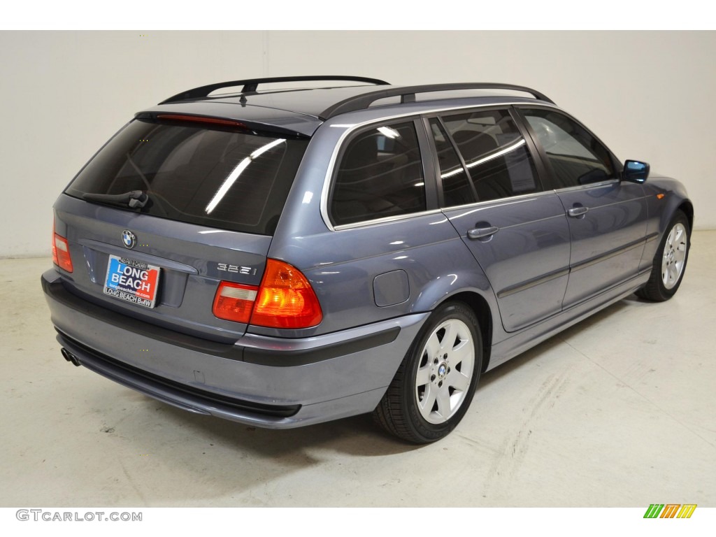 2005 3 Series 325i Wagon - Steel Blue Metallic / Sand photo #5