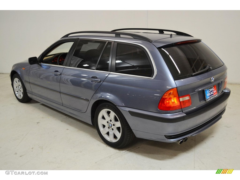 2005 3 Series 325i Wagon - Steel Blue Metallic / Sand photo #6