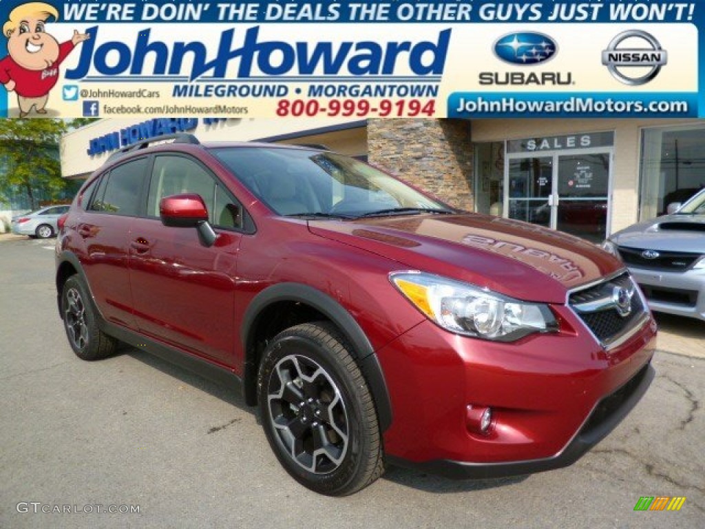 2014 XV Crosstrek 2.0i Premium - Venetian Red Pearl / Ivory photo #1