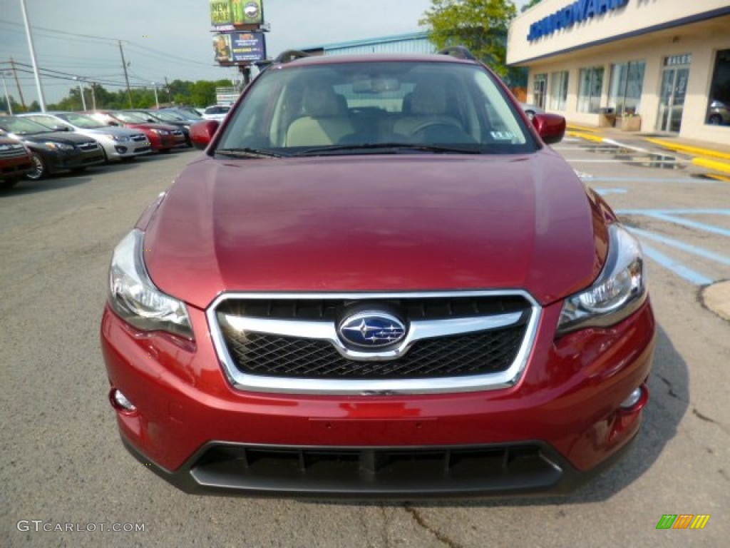 2014 XV Crosstrek 2.0i Premium - Venetian Red Pearl / Ivory photo #2