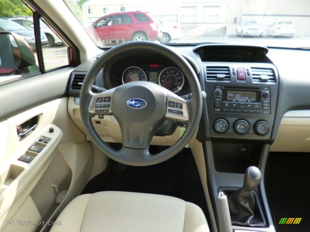2014 XV Crosstrek 2.0i Premium - Venetian Red Pearl / Ivory photo #15