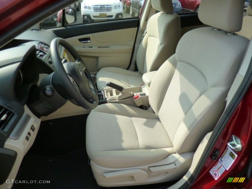 2014 XV Crosstrek 2.0i Premium - Venetian Red Pearl / Ivory photo #16