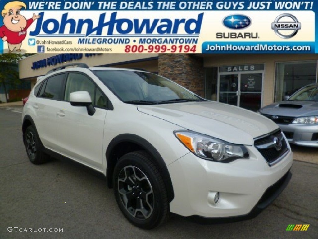 Satin White Pearl Subaru XV Crosstrek