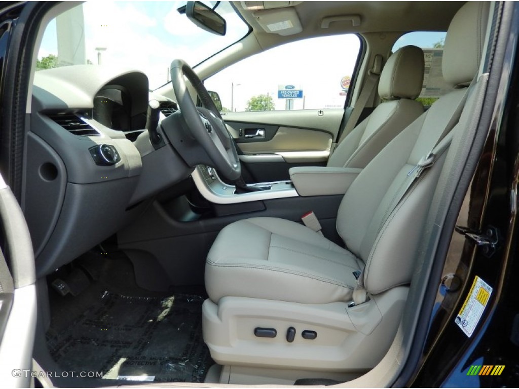 Medium Light Stone Interior 2014 Ford Edge SEL Photo #94374263