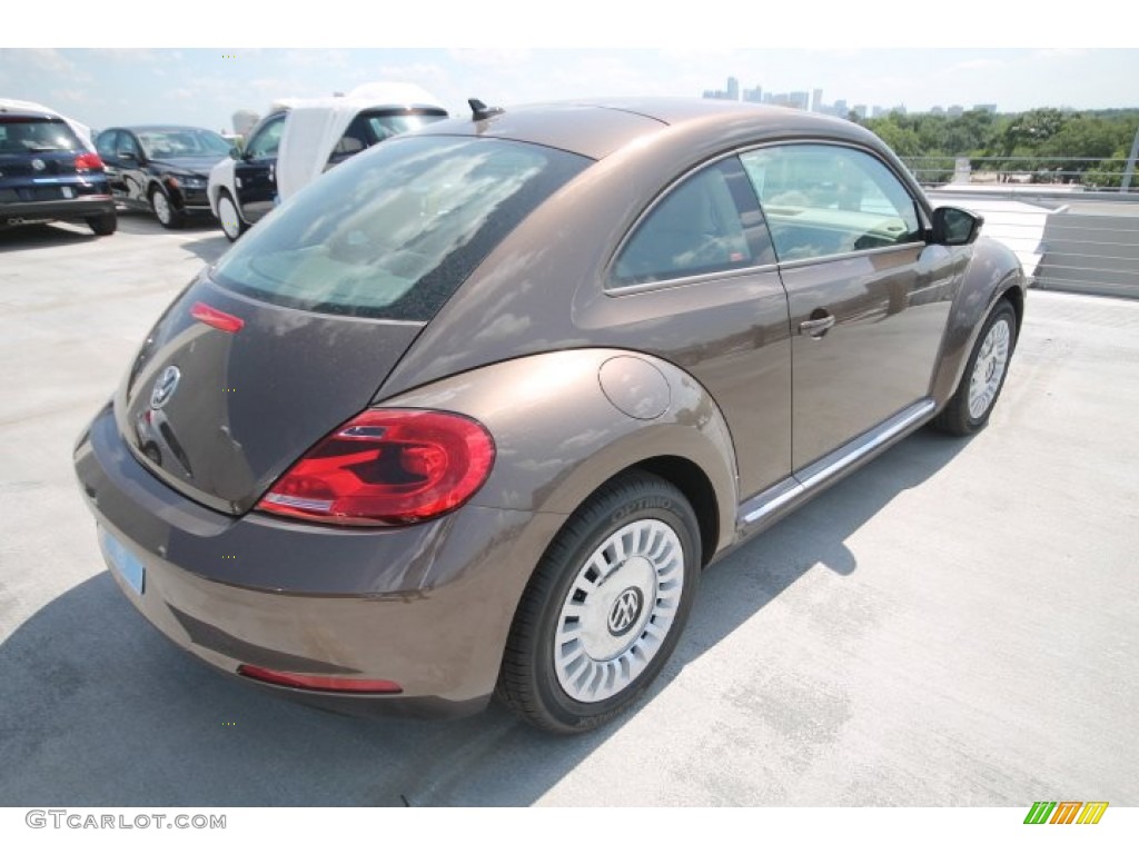 2014 Beetle 1.8T - Toffee Brown Metallic / Beige photo #6