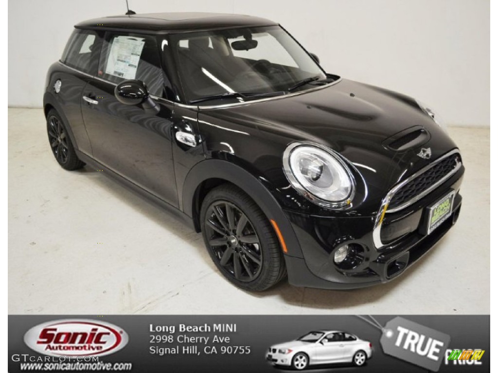 2014 Cooper S Hardtop - Midnight Black Metallic / Carbon Black photo #1