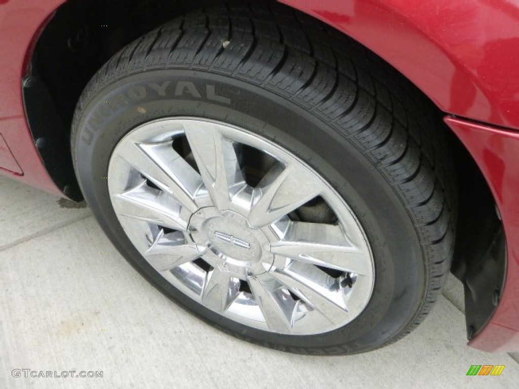 2009 MKZ AWD Sedan - Vivid Red Metallic / Sand photo #9