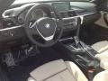 Oyster/Black 2014 BMW 4 Series 428i xDrive Convertible Interior Color