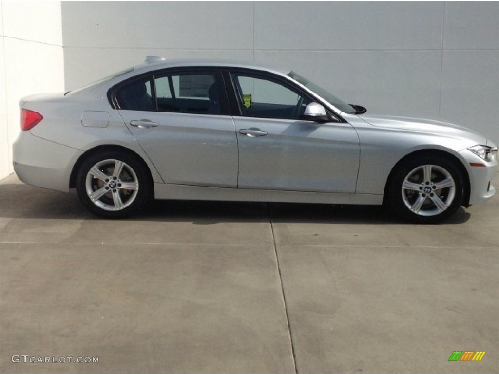 2014 3 Series 328i Sedan - Glacier Silver Metallic / Black photo #2