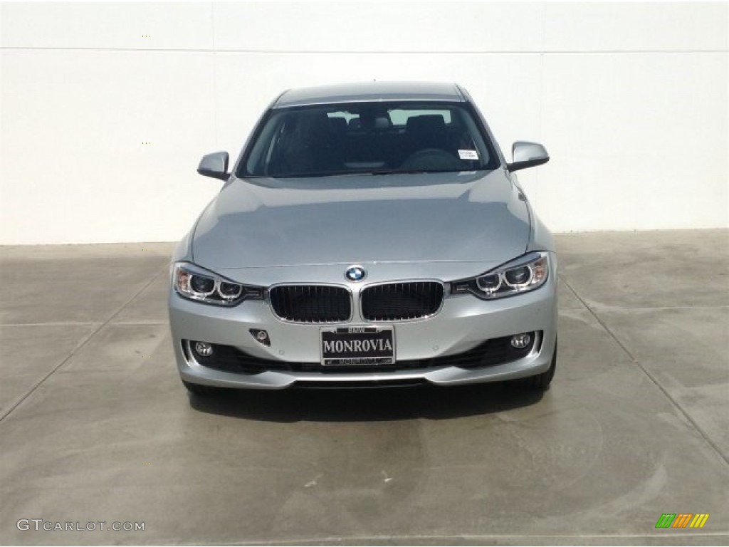 2014 3 Series 328i Sedan - Glacier Silver Metallic / Black photo #3
