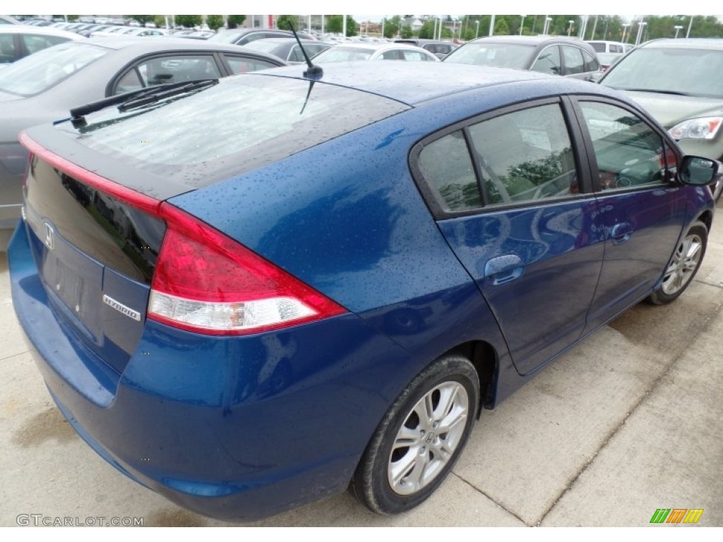 2011 Insight Hybrid EX - Mediterranean Blue Pearl / Gray photo #2