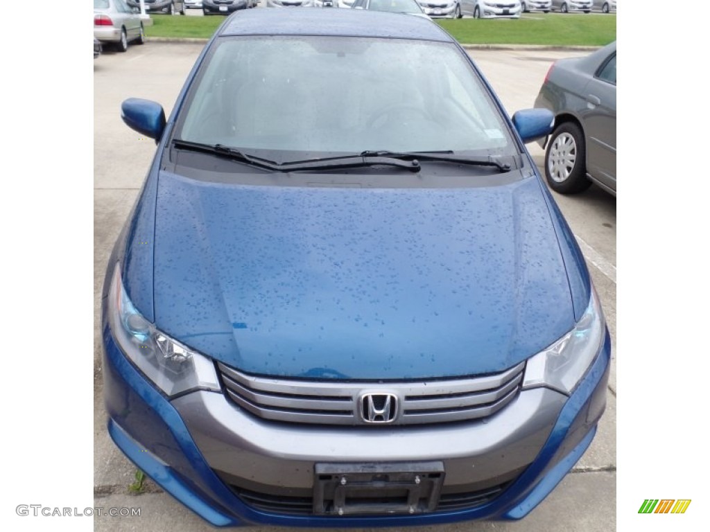2011 Insight Hybrid EX - Mediterranean Blue Pearl / Gray photo #3