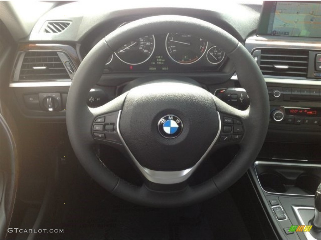 2014 3 Series 328i Sedan - Glacier Silver Metallic / Black photo #11