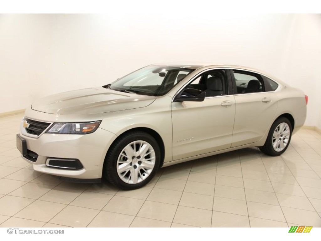 2014 Impala LS - Champagne Silver Metallic / Jet Black/Dark Titanium photo #3