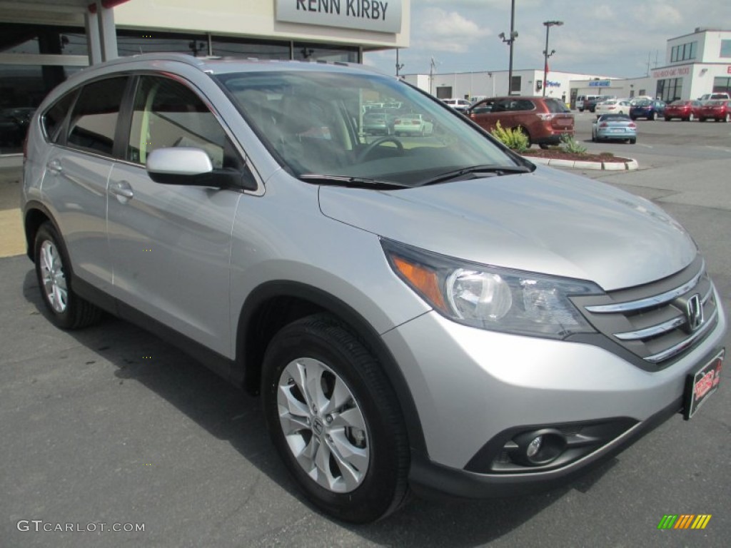 2012 CR-V EX-L 4WD - Alabaster Silver Metallic / Black photo #1