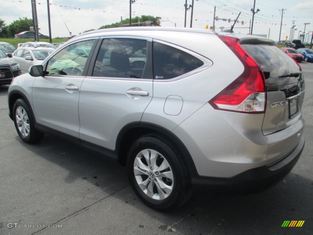 2012 CR-V EX-L 4WD - Alabaster Silver Metallic / Black photo #5