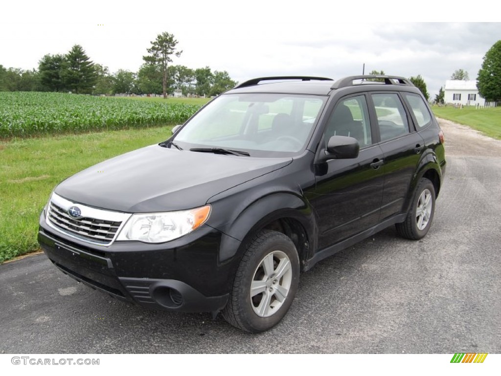 Obsidian Black Pearl 2010 Subaru Forester 2.5 X Premium Exterior Photo #94382348