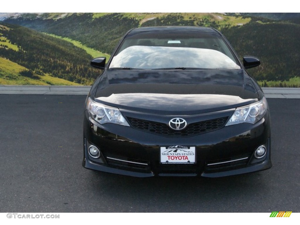 2014 Camry SE V6 - Attitude Black Metallic / Black/Ash photo #2