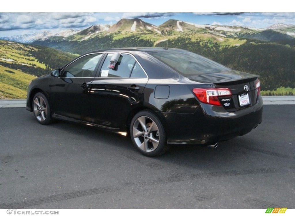 2014 Camry SE V6 - Attitude Black Metallic / Black/Ash photo #3