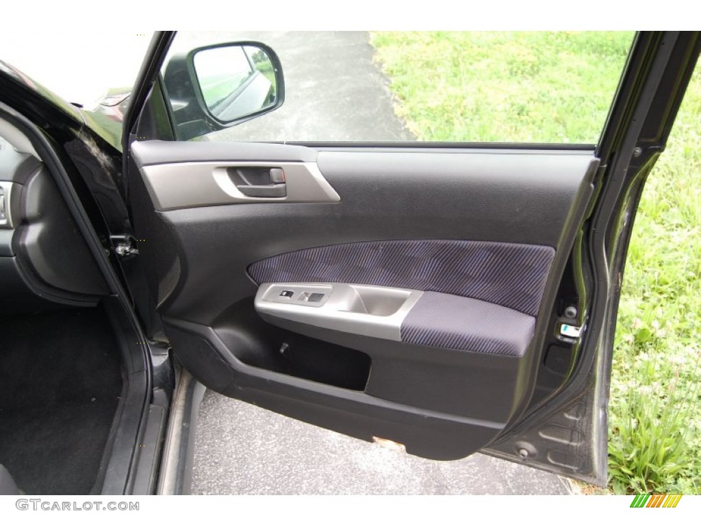 2010 Subaru Forester 2.5 X Premium Black Door Panel Photo #94382921