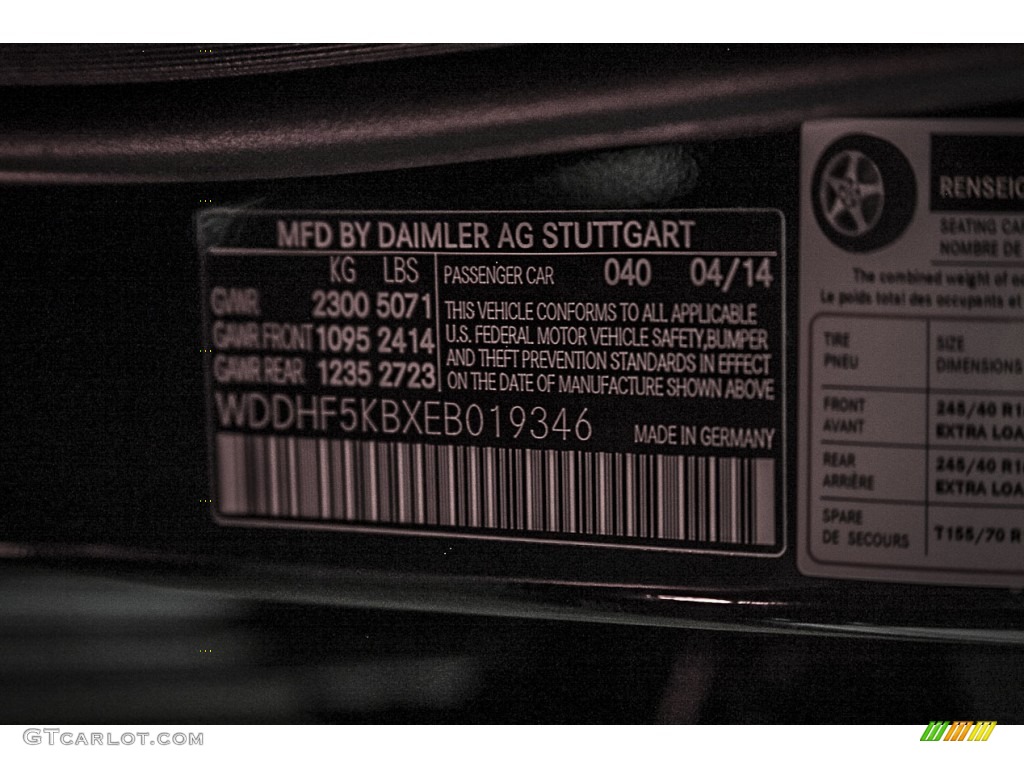 2014 E 350 Sport Sedan - Black / Black photo #7