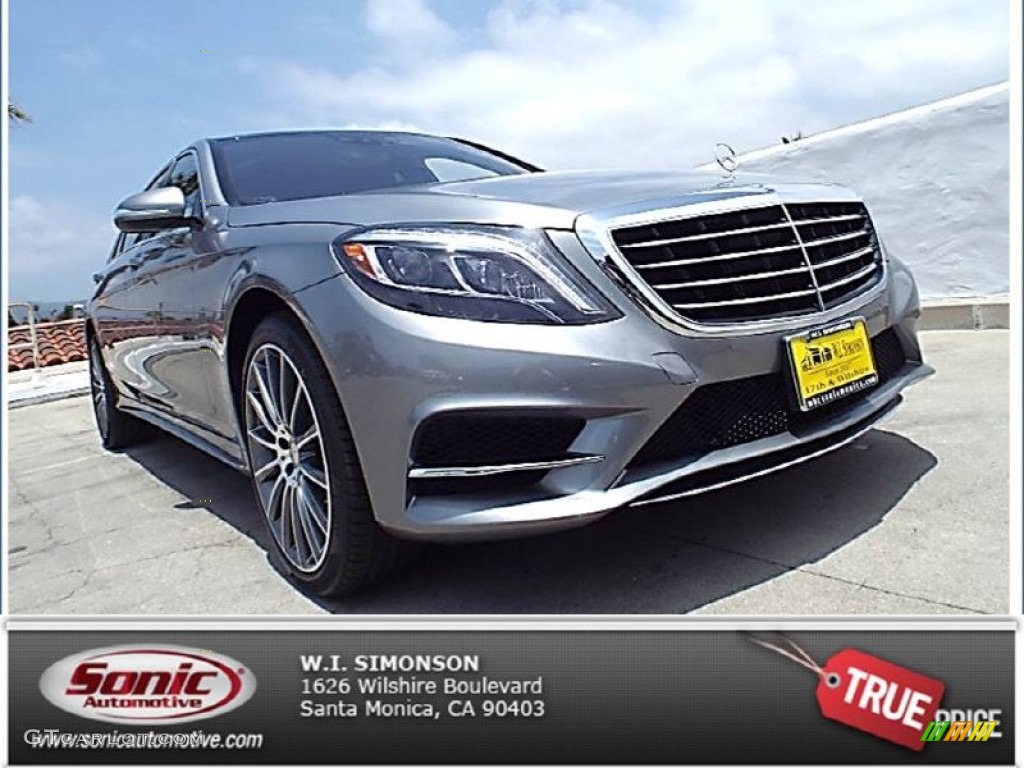 2015 S 550 Sedan - Palladium Silver Metallic / Black photo #1