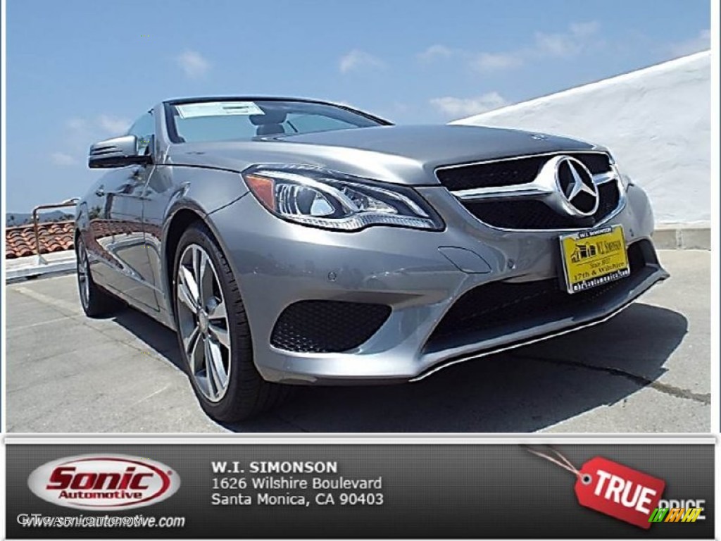 2014 E 350 Cabriolet - Paladium Silver Metallic / Black photo #1
