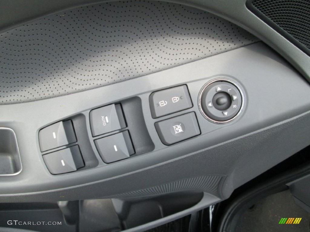 2012 Elantra Limited - Midnight Black / Gray photo #13