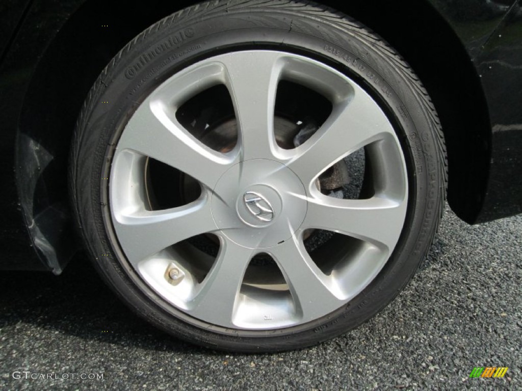 2012 Elantra Limited - Midnight Black / Gray photo #22