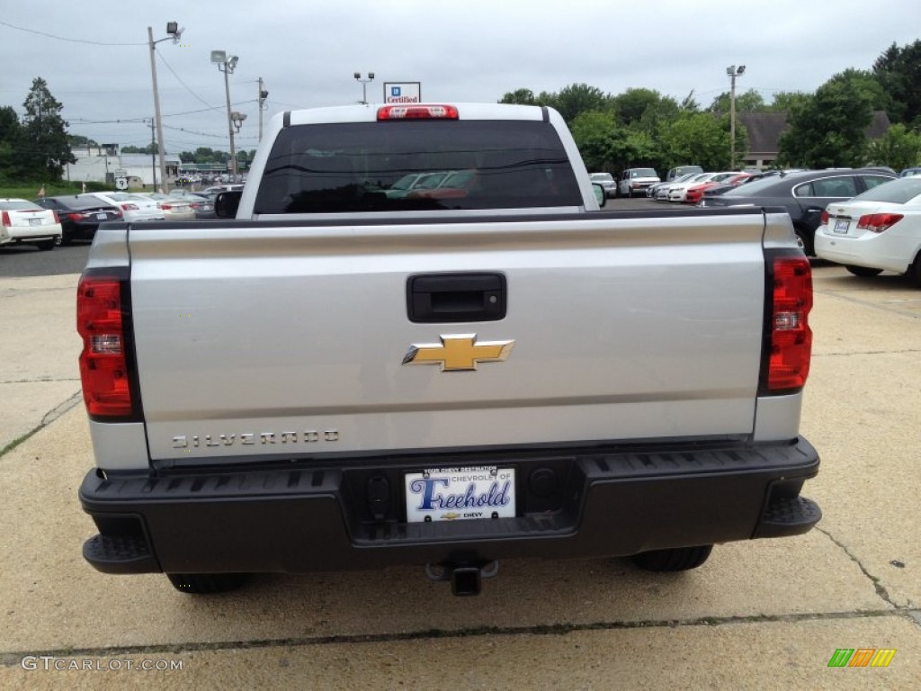 2014 Silverado 1500 WT Regular Cab - Silver Ice Metallic / Jet Black/Dark Ash photo #5