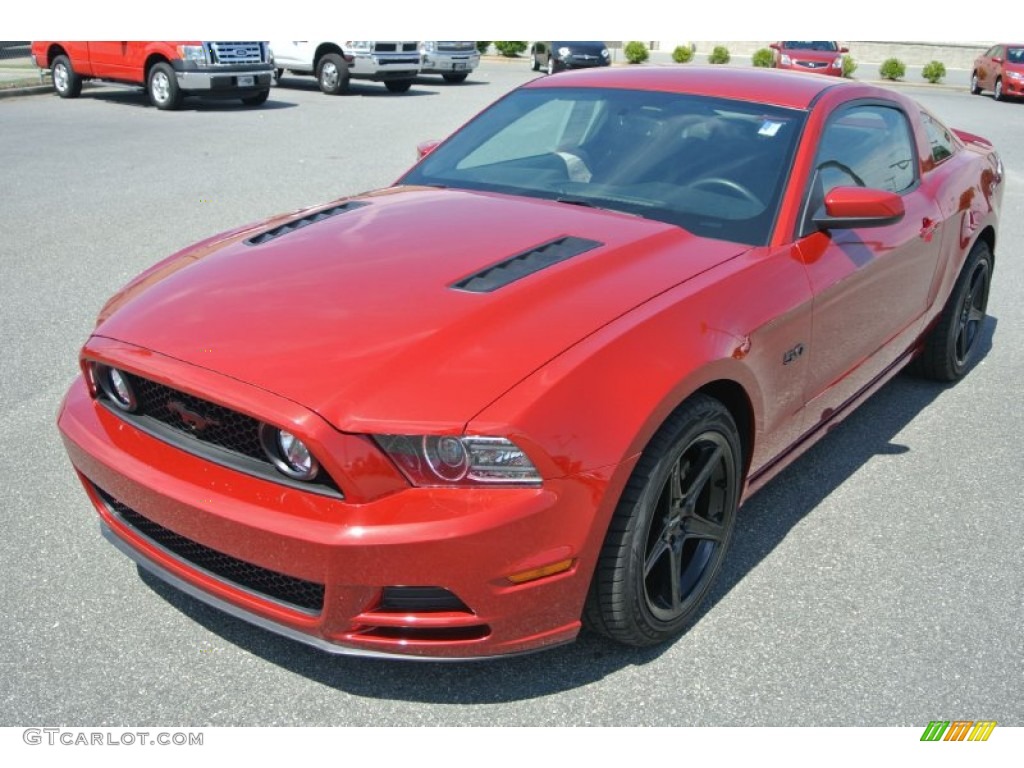 2013 Mustang GT Coupe - Red Candy Metallic / Charcoal Black photo #1