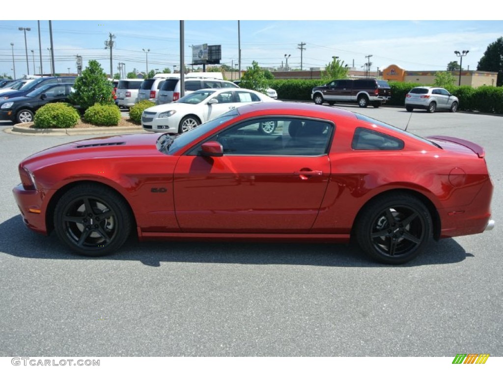 2013 Mustang GT Coupe - Red Candy Metallic / Charcoal Black photo #3