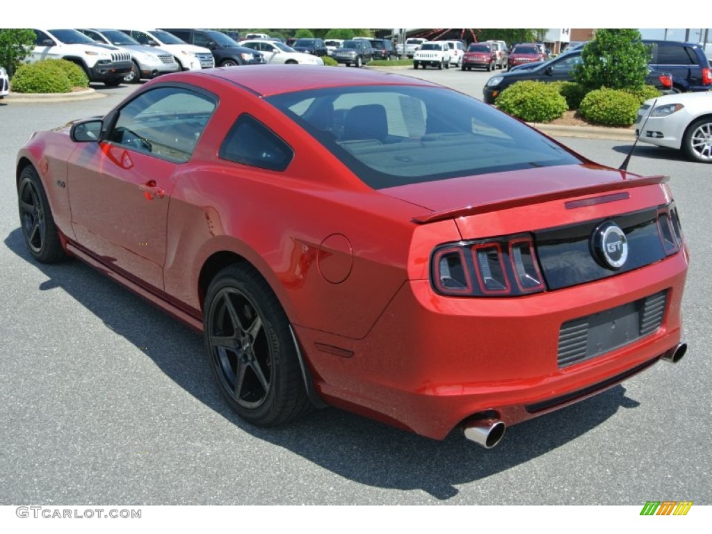 2013 Mustang GT Coupe - Red Candy Metallic / Charcoal Black photo #4