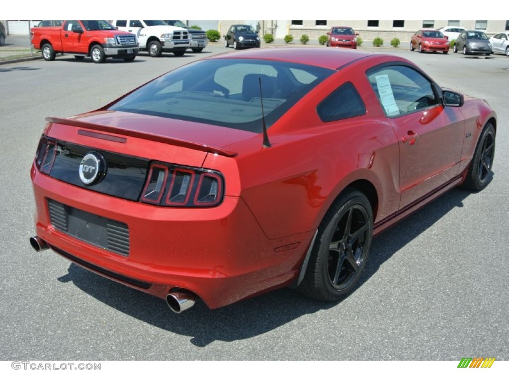 2013 Mustang GT Coupe - Red Candy Metallic / Charcoal Black photo #5