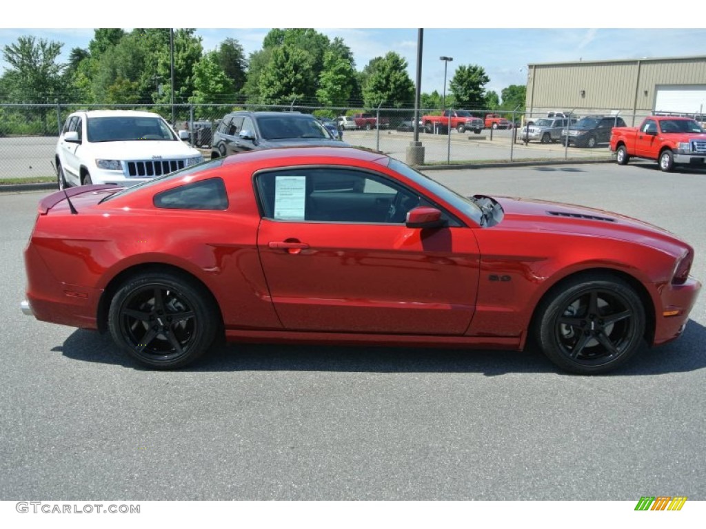2013 Mustang GT Coupe - Red Candy Metallic / Charcoal Black photo #6