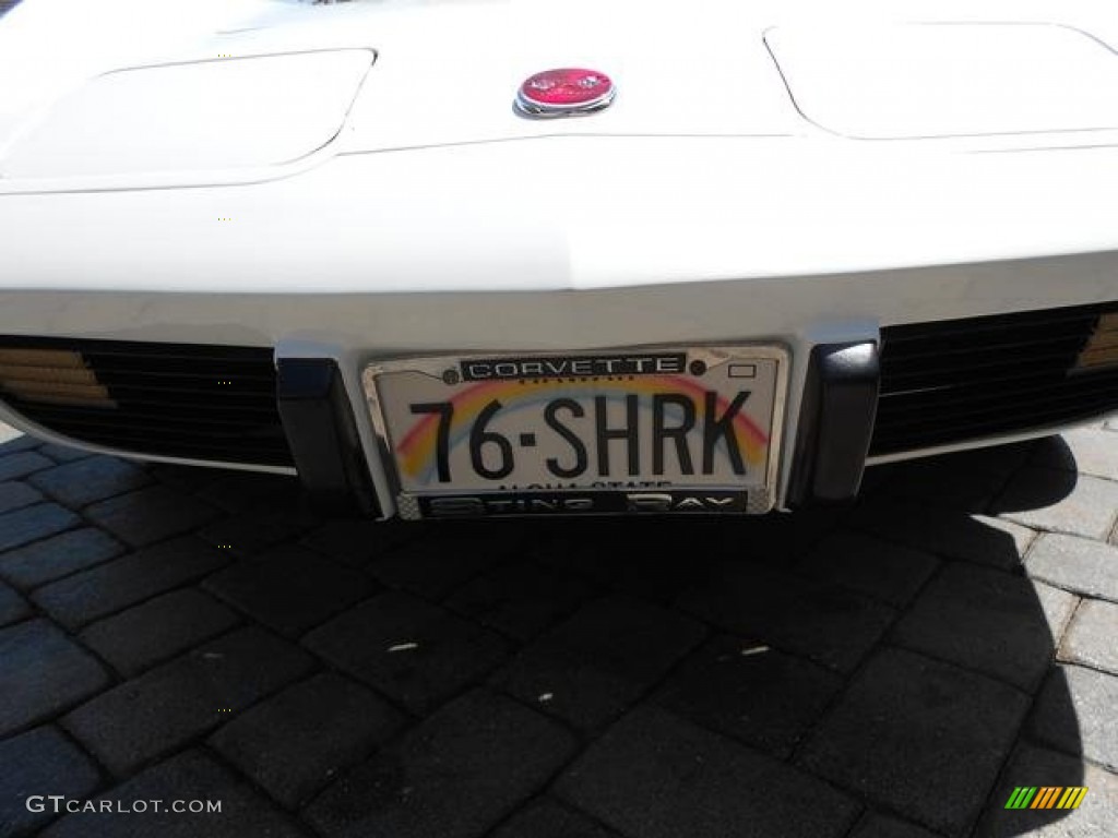 1976 Corvette Stingray Coupe - Classic White / Black photo #15
