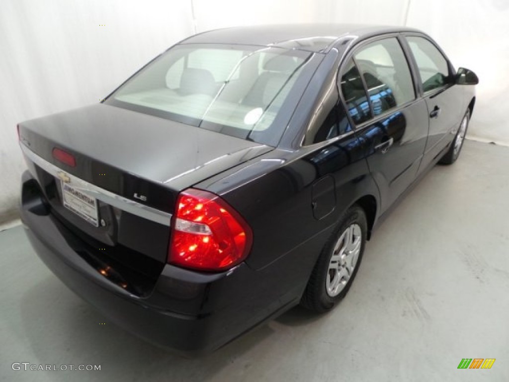 2007 Malibu LS Sedan - Black / Titanium Gray photo #6