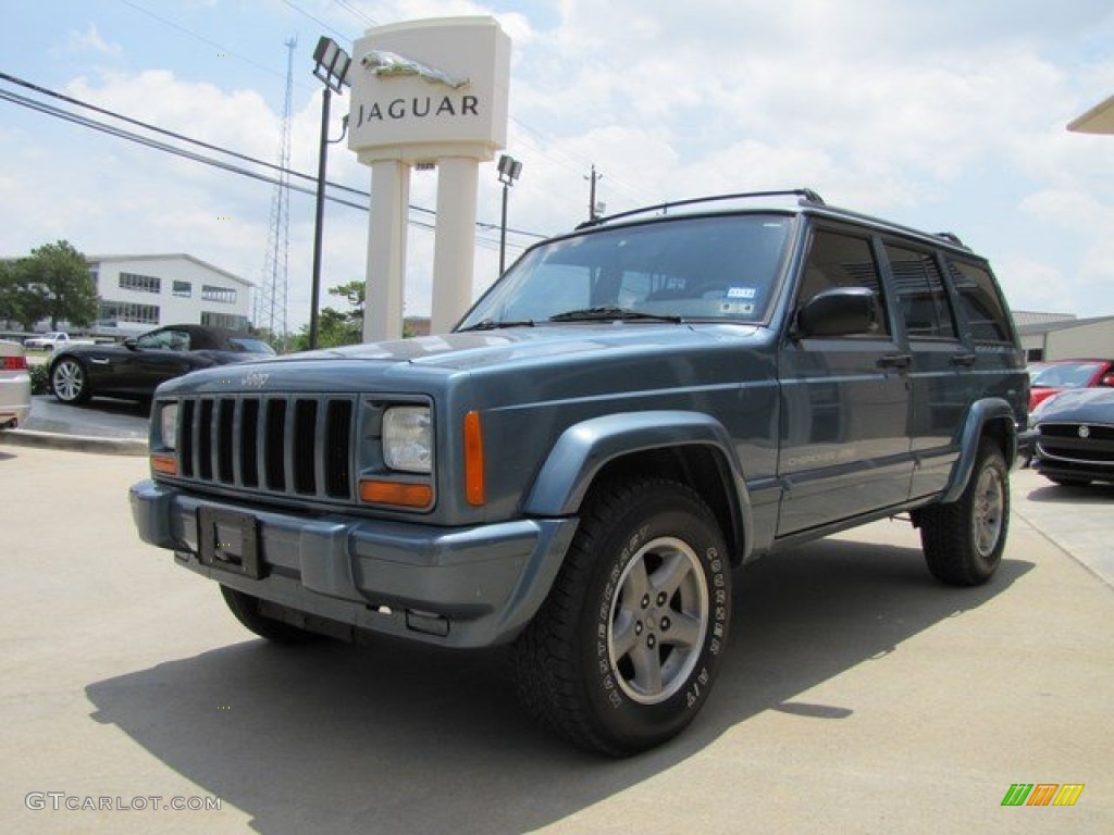 1998 Cherokee Classic 4x4 - Gunmetal Pearl / Mist Gray photo #5