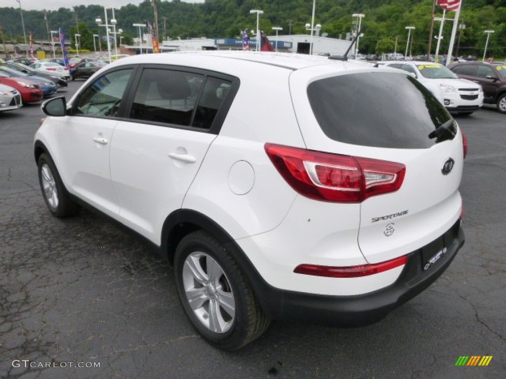 2012 Sportage LX - Clear White / Alpine Gray photo #6