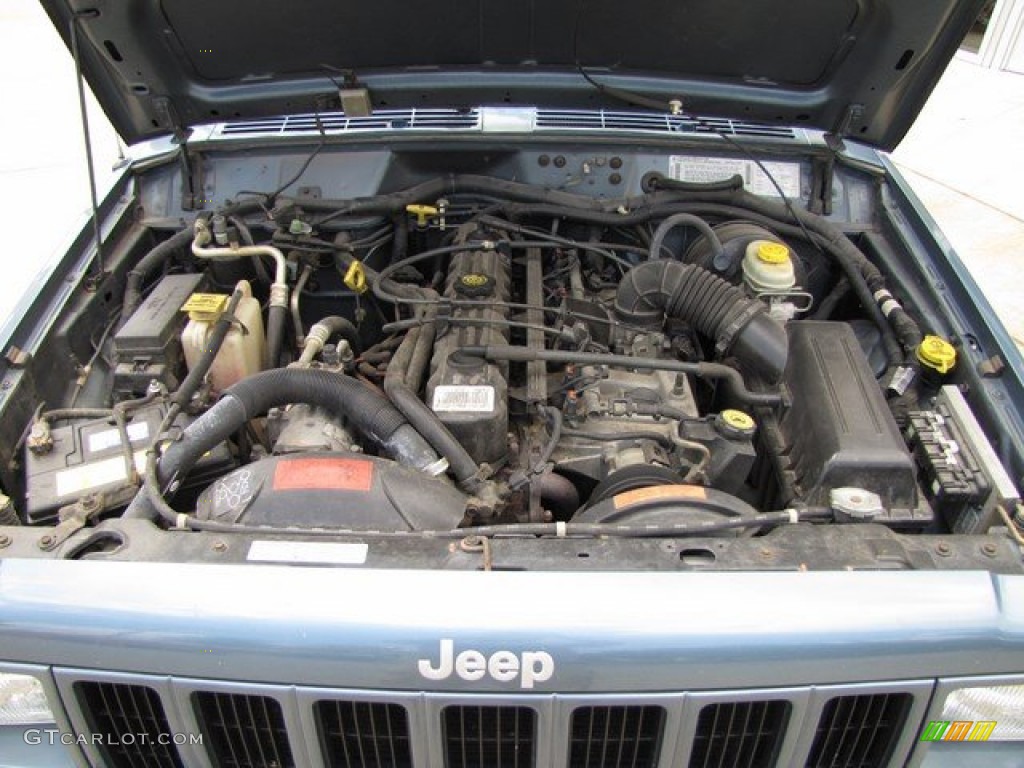 1998 Cherokee Classic 4x4 - Gunmetal Pearl / Mist Gray photo #35