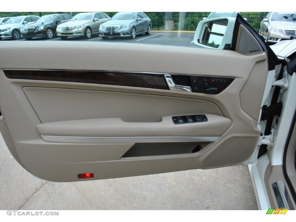 2011 E 350 Coupe - Arctic White / Almond/Mocha photo #14