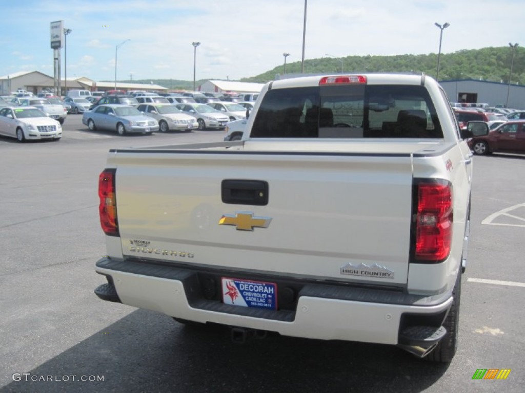 2014 Silverado 1500 High Country Crew Cab 4x4 - White Diamond Tricoat / High Country Saddle photo #4